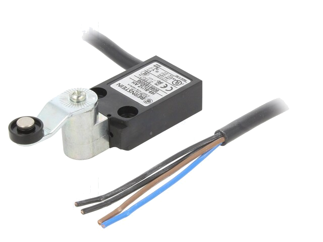 Eindschakelaar; NO + NC; 10A; max.240VAC; kabel 1 m; IP67 Eindschakelaar; NO + NC; 10A; max.240VAC; kabel 1 m; IP67